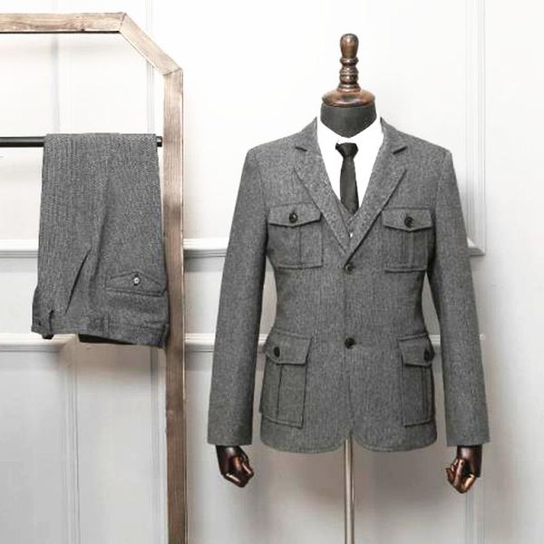 men's suits & blazers tuxedo double breasted tweed grey wedding groomsmen business prom dress for formal, White;black
men's suits & blazers tuxedo double breasted tweed grey wedding groomsmen business prom dress for formal, White;black