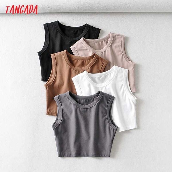 tangada women solid basic summer 95% cotton tank short style sleeveless female 2b14 210609, White
tangada women solid basic summer 95% cotton tank short style sleeveless female 2b14 210609, White