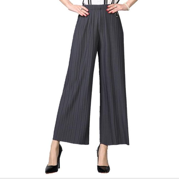 women's pants & capris 2021 summer high waist elasticity pleated loose casual nine points was chiffon wide leg trousers ac009, Black;white
women's pants & capris 2021 summer high waist elasticity pleated loose casual nine points was chiffon wide leg trousers ac009, Black;white