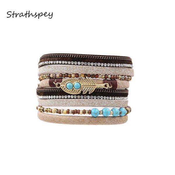 tennis bracelet beads pu leather bracelets & bangles for women pulseira bohemian multi rows leaf wrap, Golden;silver
tennis bracelet beads pu leather bracelets & bangles for women pulseira bohemian multi rows leaf wrap, Golden;silver