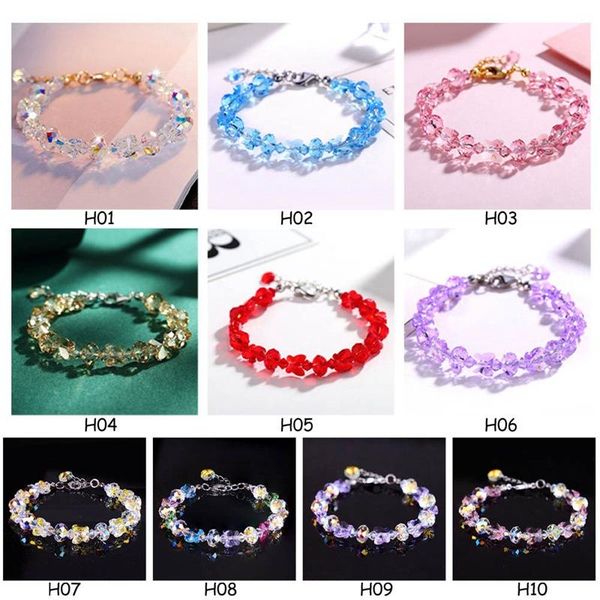 link, chain women colorful crystal beaded bracelets & bangles girls vintage shiny rope link bracelet fashion jewelry, Black
link, chain women colorful crystal beaded bracelets & bangles girls vintage shiny rope link bracelet fashion jewelry, Black