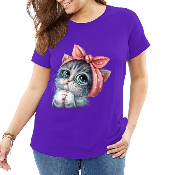 women's t-shirt luxury designer cat women plus size t shirts purple cotton ladies t-shirts summer short sleeves 6xl 5xl workout teemot, White
women's t-shirt luxury designer cat women plus size t shirts purple cotton ladies t-shirts summer short sleeves 6xl 5xl workout teemot, White