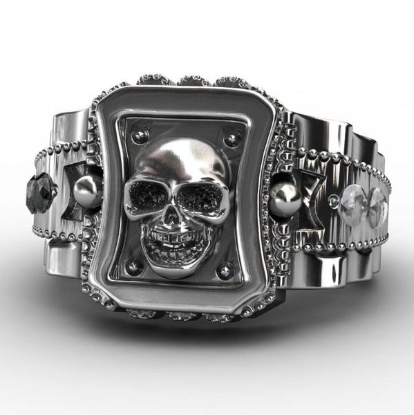 cluster rings mens skull ring hip hop punk inlaid zircon classic fashion party jewelry gift, Golden;silver
cluster rings mens skull ring hip hop punk inlaid zircon classic fashion party jewelry gift, Golden;silver