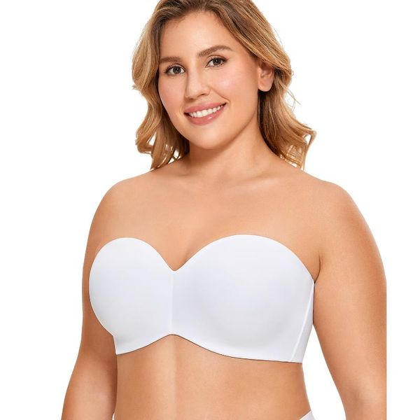 bras women's strapless bra unlined underwire minimizer plus size support multiway, Red;black
bras women's strapless bra unlined underwire minimizer plus size support multiway, Red;black