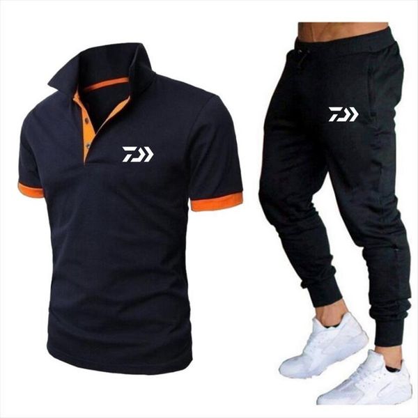 2 piece set daiwa fishing men tracksuit t shirt shorts summer polo short sleeved trousers thin pants sportswear, Gray
2 piece set daiwa fishing men tracksuit t shirt shorts summer polo short sleeved trousers thin pants sportswear, Gray
