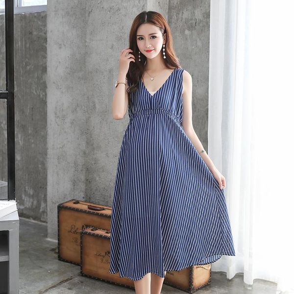 maternity dresses summer women for pregnant loose clothing fashion stripe home mother clothes dress, White
maternity dresses summer women for pregnant loose clothing fashion stripe home mother clothes dress, White
