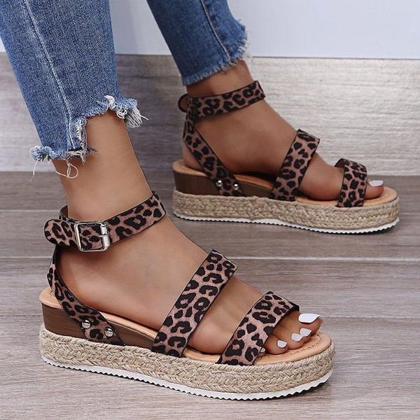 sandals 2021 woman summer beach leopard platform flat women slope heel women's fashion hasp non-slip deodorant, Black
sandals 2021 woman summer beach leopard platform flat women slope heel women's fashion hasp non-slip deodorant, Black