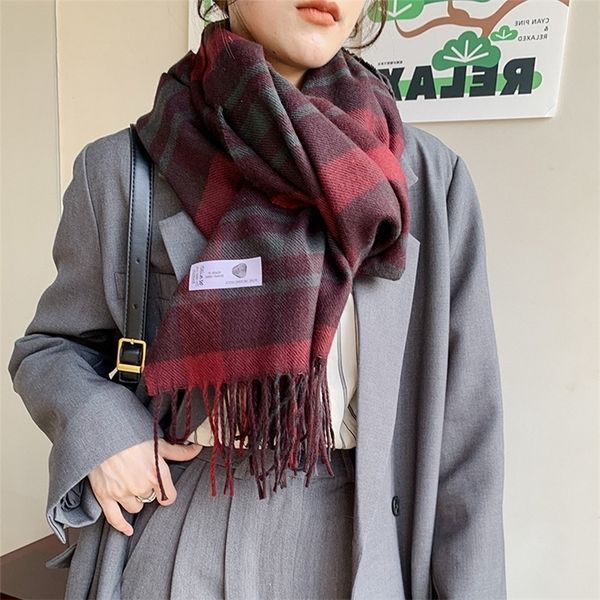 2021 autumn and winter new Plaid cashmere imitation Korean scarf fashion warm decoration student Bib long female, Blue;black
2021 autumn and winter new Plaid cashmere imitation Korean scarf fashion warm decoration student Bib long female, Blue;black