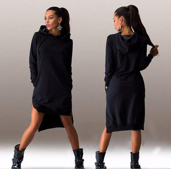 women's hoodies & sweatshirts fashion irregular hooded long sleeve dress solid color simple ladies sweatshirt casual trendy jacket, Black
women's hoodies & sweatshirts fashion irregular hooded long sleeve dress solid color simple ladies sweatshirt casual trendy jacket, Black