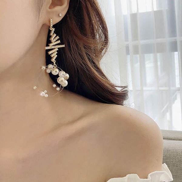 simulated pearl korean knot drop earrings for women rhinestone long tassel statement pendientes woman girl jewelry dangle & chandelier, Silver
simulated pearl korean knot drop earrings for women rhinestone long tassel statement pendientes woman girl jewelry dangle & chandelier, Silver