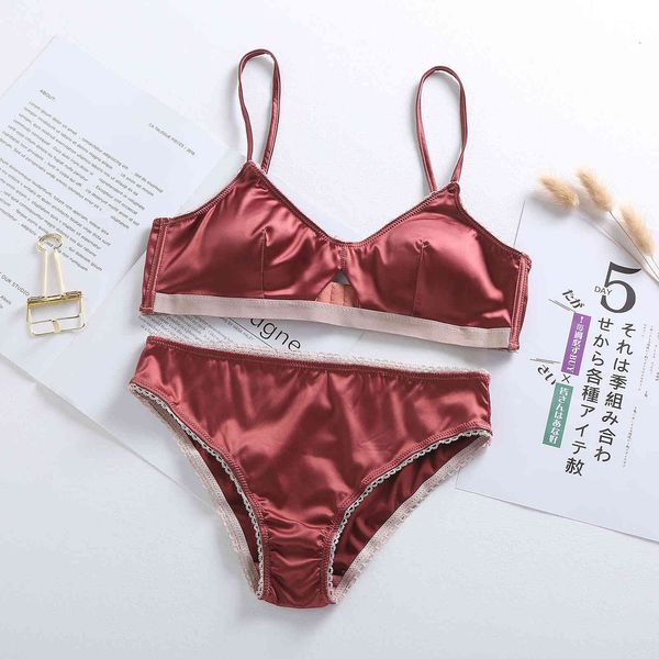 bra set satin comfort no steel ring thin cotton pad french lette underwear suit, Red;black
bra set satin comfort no steel ring thin cotton pad french lette underwear suit, Red;black