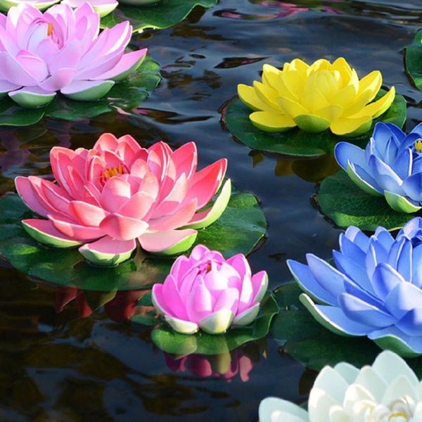 decorative flowers & wreaths e8ff artificial lotus flower realistic water lily pads for pond aquarium pool garden
decorative flowers & wreaths e8ff artificial lotus flower realistic water lily pads for pond aquarium pool garden