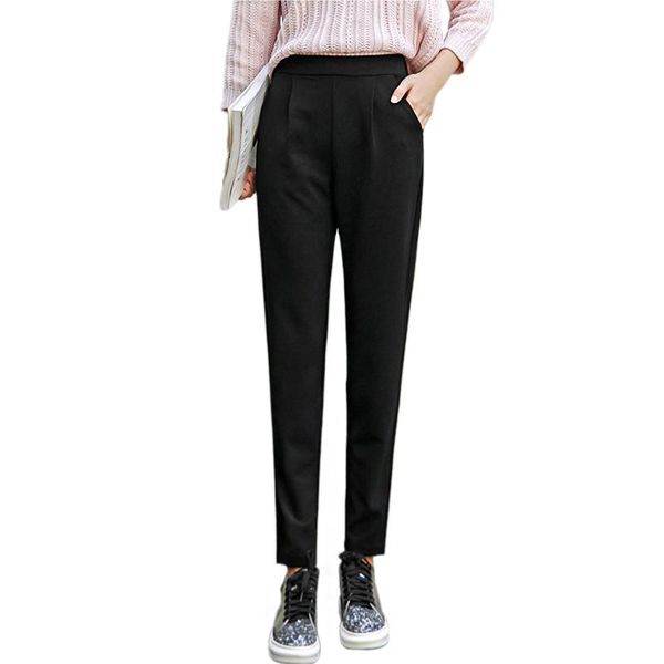 women's pants & capris spring summer ladies korean ol black harem simple suit trousers for women breathable thin casual pencil, Black;white
women's pants & capris spring summer ladies korean ol black harem simple suit trousers for women breathable thin casual pencil, Black;white