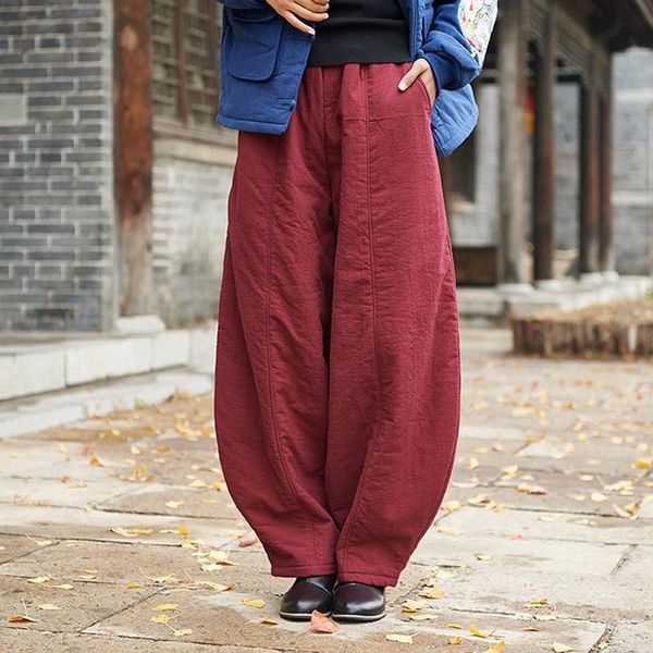 women's pants & capris johnature vintage elastic mid waist solid color loose full length 2021 winter cotton linen warm women lantern, Black;white
women's pants & capris johnature vintage elastic mid waist solid color loose full length 2021 winter cotton linen warm women lantern, Black;white