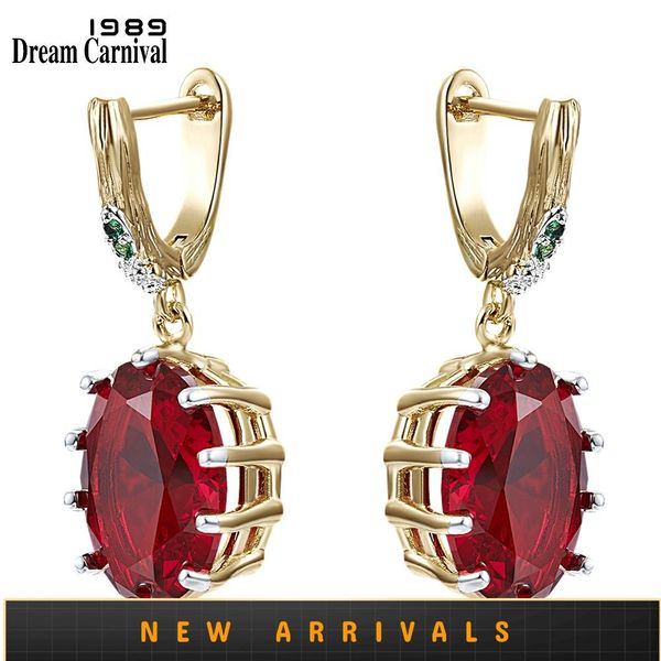 dreamcarnival1989 red big statement earings for women delicate dazzling zircon white gold plated wedding gothic jewelry we4034rd, Golden;silver
dreamcarnival1989 red big statement earings for women delicate dazzling zircon white gold plated wedding gothic jewelry we4034rd, Golden;silver