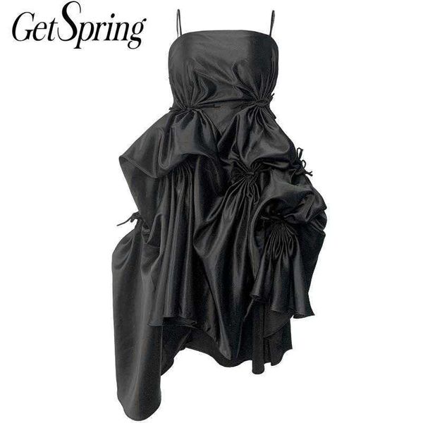 getspring women dress asymmetry sleeveless black dresses irregular vintage summer fashion 210601, Black;gray
getspring women dress asymmetry sleeveless black dresses irregular vintage summer fashion 210601, Black;gray