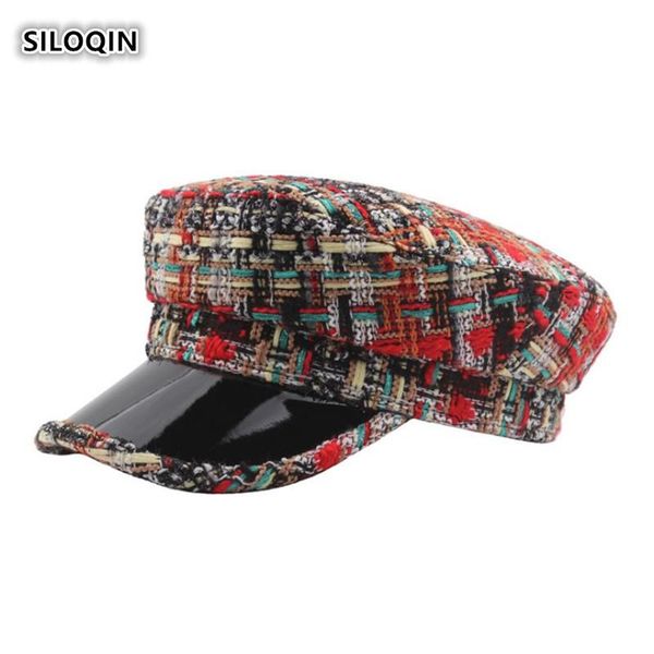 berets siloqin trend autumn winter woman's fashion knitting military hats snapback lady brand flat cap leisure tourism keep warm, Blue;gray
berets siloqin trend autumn winter woman's fashion knitting military hats snapback lady brand flat cap leisure tourism keep warm, Blue;gray