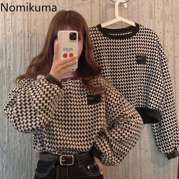 nomikuma plaid sweater women contrast color o neck long sleeve vintage jumpers korean style autumn pullover lady 3d806 210514, White;black
nomikuma plaid sweater women contrast color o neck long sleeve vintage jumpers korean style autumn pullover lady 3d806 210514, White;black