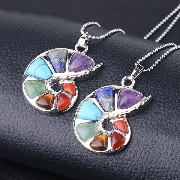 pendant necklaces ladies conch necklace natural crystal gem seven chakra power stone fashion jewelry ball bead charm designer women, Silver
pendant necklaces ladies conch necklace natural crystal gem seven chakra power stone fashion jewelry ball bead charm designer women, Silver
