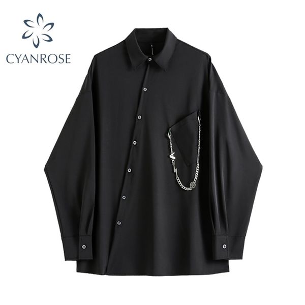 women black gothic shirt autumn long sleeve loose fashion casual streetwear vintage harajuku black goths blouse 210401, White
women black gothic shirt autumn long sleeve loose fashion casual streetwear vintage harajuku black goths blouse 210401, White