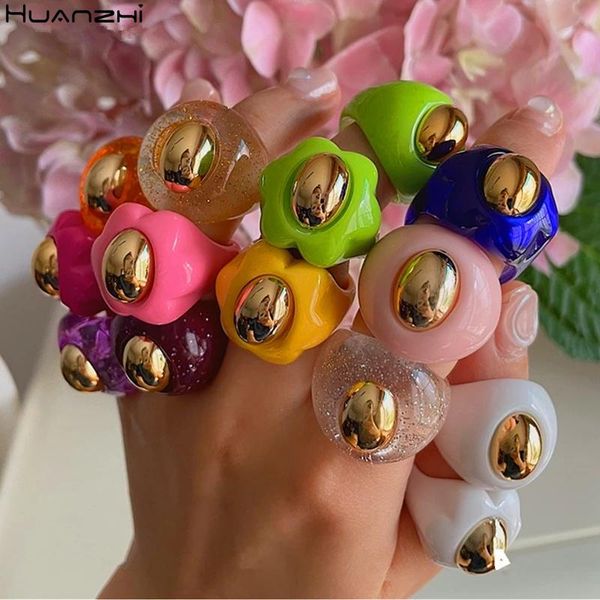 cluster rings summer colorful acrylic transparent resin flower geometric oval golden metal bead for women jewelry huanzhi 2021, Golden;silver
cluster rings summer colorful acrylic transparent resin flower geometric oval golden metal bead for women jewelry huanzhi 2021, Golden;silver