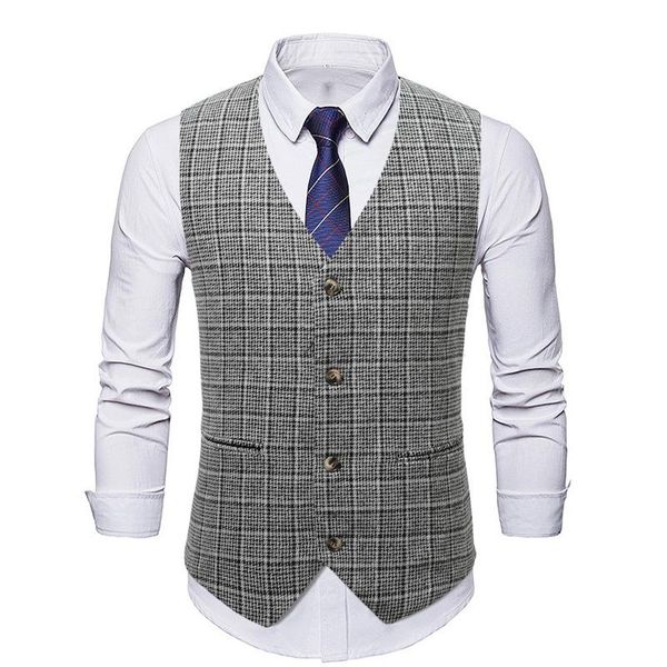 men's vests mens western herringbone tweed suit vest men v neck slim fit waistcoat party wedding prom tuxedo man gilet homme, Black;white
men's vests mens western herringbone tweed suit vest men v neck slim fit waistcoat party wedding prom tuxedo man gilet homme, Black;white