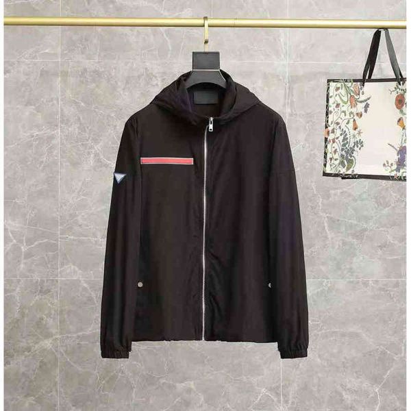 french designer men's hooded windbreaker red silicone logo nameplate inverted triangle metal badge letter printing ladies jacket s-2xl, Black;brown
french designer men's hooded windbreaker red silicone logo nameplate inverted triangle metal badge letter printing ladies jacket s-2xl, Black;brown