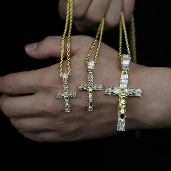 chains men women hip hop cross pendant necklace with 5a cubic zircon rope chain iced out bling necklaces hiphop jewelry fashion gift, Silver
chains men women hip hop cross pendant necklace with 5a cubic zircon rope chain iced out bling necklaces hiphop jewelry fashion gift, Silver