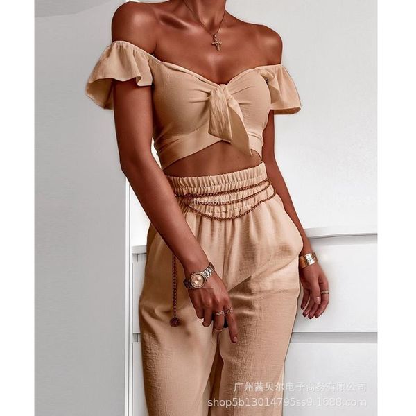 women's two piece pants mandylandy casual wide leg suit short sleeve women sets 2 outfits apricot streetwear, White
women's two piece pants mandylandy casual wide leg suit short sleeve women sets 2 outfits apricot streetwear, White