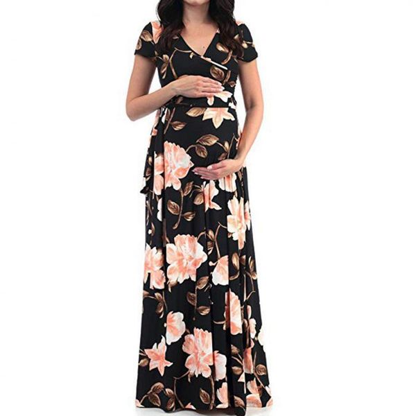 maternity dresses clothes for printing breastfeeding pregnant women clothing v-neck pregnancy mother wear evening, White
maternity dresses clothes for printing breastfeeding pregnant women clothing v-neck pregnancy mother wear evening, White