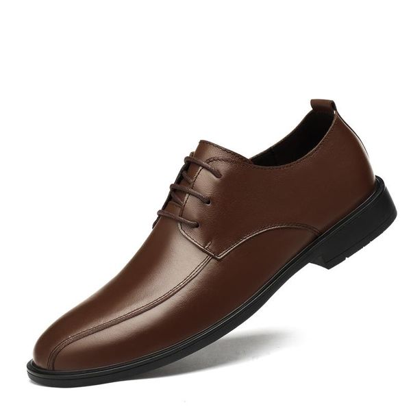 genuine leather cowhide english spring and autumn men's formal shoes business casual dress, Black
genuine leather cowhide english spring and autumn men's formal shoes business casual dress, Black