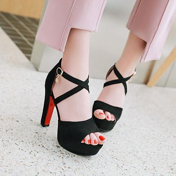 dress shoes high-heeled sandals women's suede fish mouth 2021 spring and summer waterproof platform thick with large size shallow, Black
dress shoes high-heeled sandals women's suede fish mouth 2021 spring and summer waterproof platform thick with large size shallow, Black