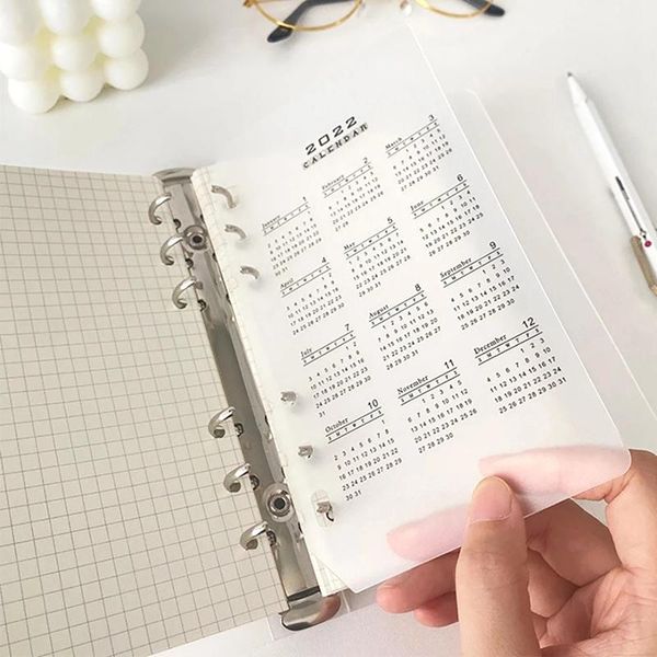 craft tools 2022 calendar pp divider a5/a6 loose leaf notebook planner index sheet binder category filofax inner clip
craft tools 2022 calendar pp divider a5/a6 loose leaf notebook planner index sheet binder category filofax inner clip