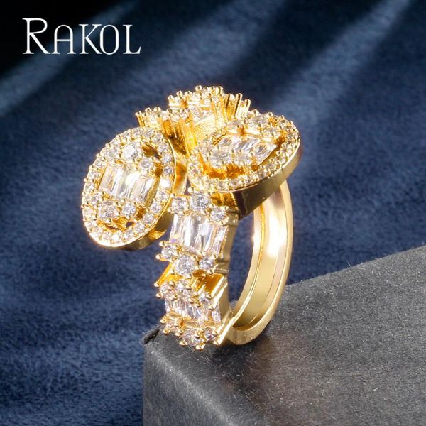 cluster rings rakol arrival exquisite zirconia micro pave setting baguette cuff men jewelry for women wedding bijoux, Golden;silver
cluster rings rakol arrival exquisite zirconia micro pave setting baguette cuff men jewelry for women wedding bijoux, Golden;silver