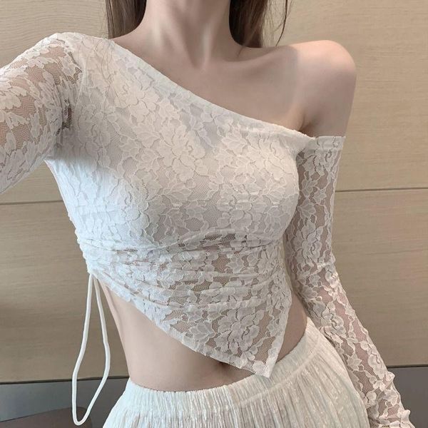women's t-shirt lace chiffon bottomed blouse spring summer 2021 white irregular short off shoulder long sleeve delivery within
women's t-shirt lace chiffon bottomed blouse spring summer 2021 white irregular short off shoulder long sleeve delivery within