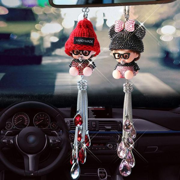 interior decorations car pendant doll fashion crystal diamond rearview mirror decoration gifts ornaments accessories for girls
interior decorations car pendant doll fashion crystal diamond rearview mirror decoration gifts ornaments accessories for girls