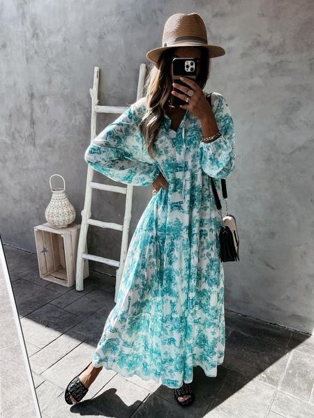 casual dresses woman dress vintage floral print female summer elegant long sleeve v neck loose maxi for women 2021, Black;gray
casual dresses woman dress vintage floral print female summer elegant long sleeve v neck loose maxi for women 2021, Black;gray