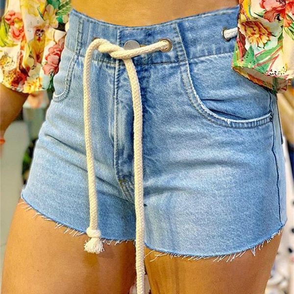 women's shorts drawstring women denim high waisted 2021 streetwear cotton rave female jean with pockets, White;black
women's shorts drawstring women denim high waisted 2021 streetwear cotton rave female jean with pockets, White;black