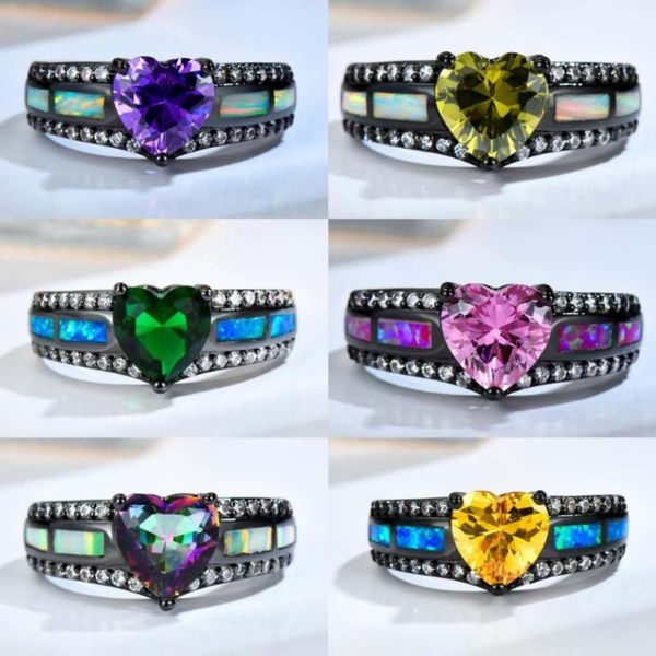 wedding rings junxin multicolor zircon heart for women men black gold rainbow stone purple yellow green white blue fire opal ring female, Slivery;golden
wedding rings junxin multicolor zircon heart for women men black gold rainbow stone purple yellow green white blue fire opal ring female, Slivery;golden