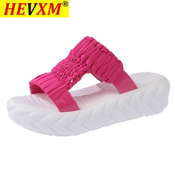 style women wedges slippers fashion knit summer platform shoes anti skid thick sole slides ladies casual flip flops, Black
style women wedges slippers fashion knit summer platform shoes anti skid thick sole slides ladies casual flip flops, Black
