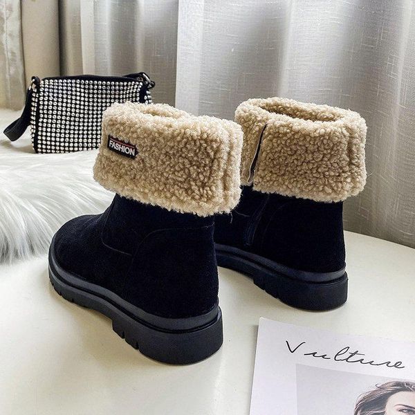 boots winter keep 2021 warm women plus velvet comfortable outdoor casual shoes non-slip walking zapatos de mujer cross-tied, Black
boots winter keep 2021 warm women plus velvet comfortable outdoor casual shoes non-slip walking zapatos de mujer cross-tied, Black