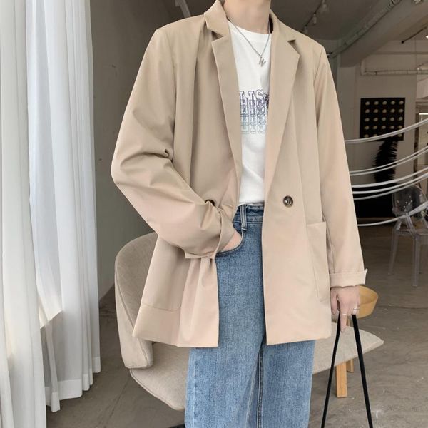 men's suits & blazers 2021 luxury suit jackets classic black grey khaki korean style casual autumn spring fashion loose long, White;black
men's suits & blazers 2021 luxury suit jackets classic black grey khaki korean style casual autumn spring fashion loose long, White;black