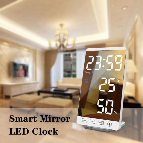 inch led mirror smart alarm clock touch button wall electronic digital time temperature humidity display usb table other clocks & accessorie
inch led mirror smart alarm clock touch button wall electronic digital time temperature humidity display usb table other clocks & accessorie