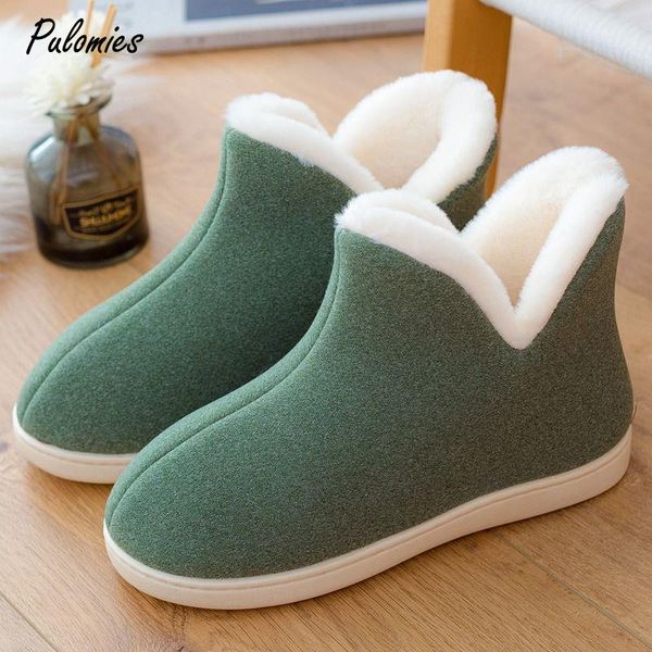 slippers winter women shoes faux fur boots home sweet female bedroom keep warm short plush men indoor cotton for woman, Black 
slippers winter women shoes faux fur boots home sweet female bedroom keep warm short plush men indoor cotton for woman, Black