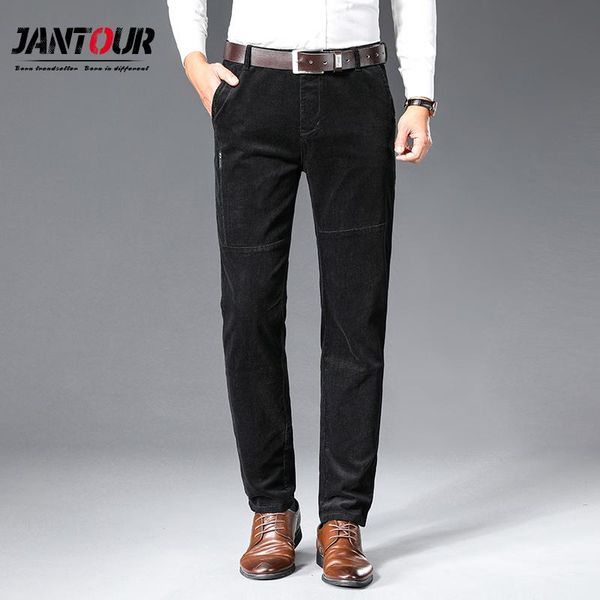 color men vintage winter corduroy casual dress suit pants fashion cotton business straight brand clothes trousers men's, Black
color men vintage winter corduroy casual dress suit pants fashion cotton business straight brand clothes trousers men's, Black
