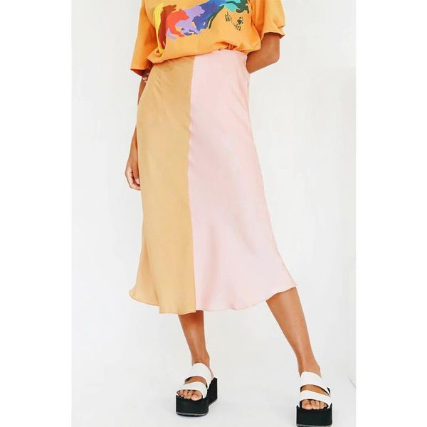 skirts midi skirt color patchwork straight satin long high wiast zipper fashion skirs women 2021, Black
skirts midi skirt color patchwork straight satin long high wiast zipper fashion skirs women 2021, Black