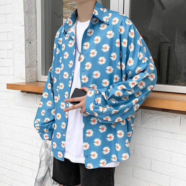men's casual shirts spring summer thin flowers fashion retro printing men korean loose long-sleeved mens dress 94hm, White;black
men's casual shirts spring summer thin flowers fashion retro printing men korean loose long-sleeved mens dress 94hm, White;black