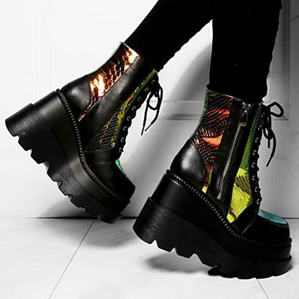 doratasia women's platform fashion colorful ladies wedges ankle boots women party high heels woman shoes fqld, Black
doratasia women's platform fashion colorful ladies wedges ankle boots women party high heels woman shoes fqld, Black