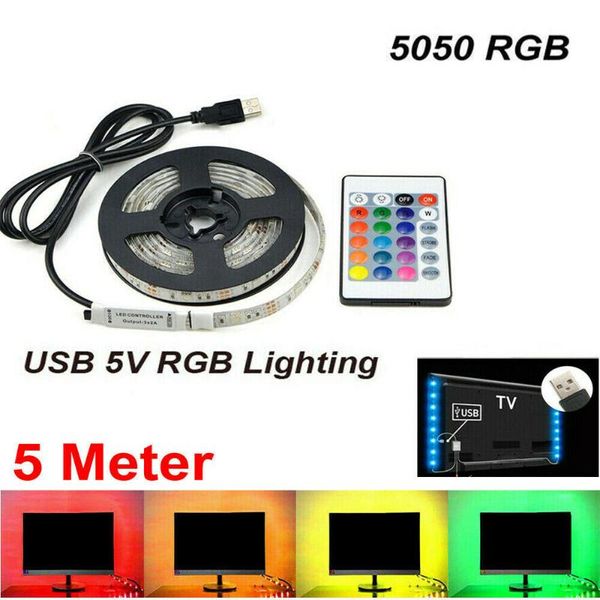 strips 5v 1-5m 500cm usb led strip light lamp rgb smd tv background lighting kit deskw/h 24 ir remote for
strips 5v 1-5m 500cm usb led strip light lamp rgb smd tv background lighting kit deskw/h 24 ir remote for
