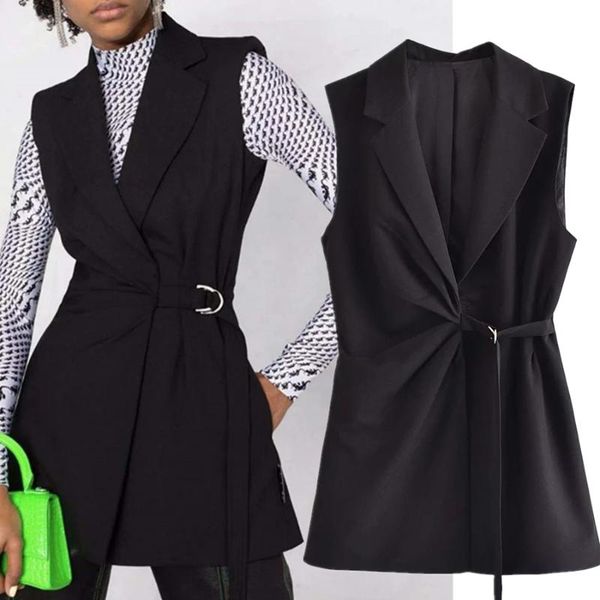 women's vests jenny&dave england style office lady high street vintage sashes solid simple buckle sleeveless blazer women jackets vest, Black;white
women's vests jenny&dave england style office lady high street vintage sashes solid simple buckle sleeveless blazer women jackets vest, Black;white